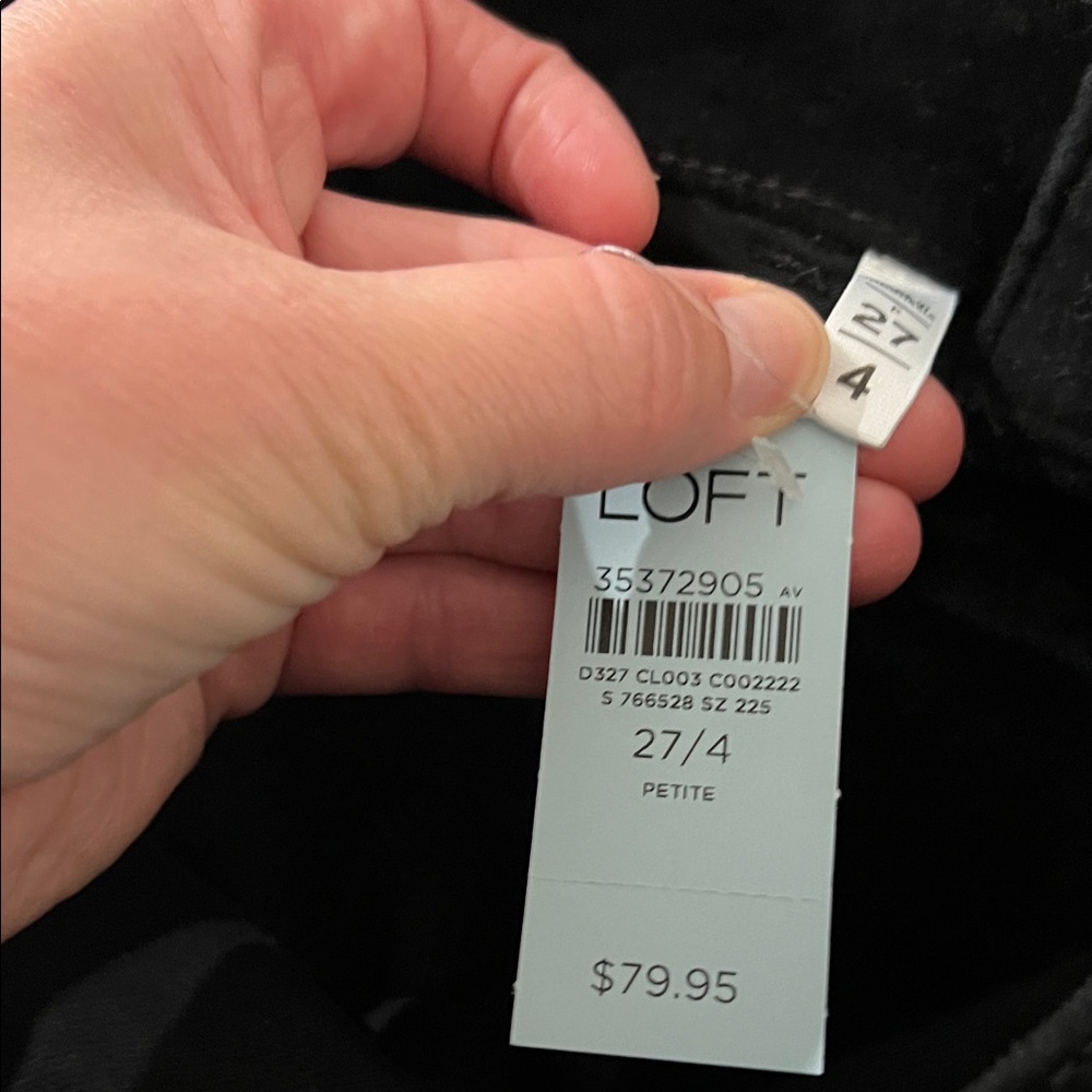 NWT Loft Velvet Slim Flare Pants Sz 27/4 - Picture 8 of 11